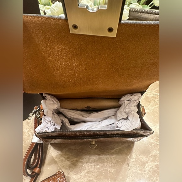 Patricia Nash box set Tooled Claire Satchel and Gela CC Case Florence New in box - Picture 11 of 16